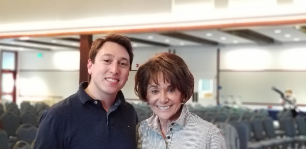 Lucas Ramirez with Congresswoman Anna Eshoo