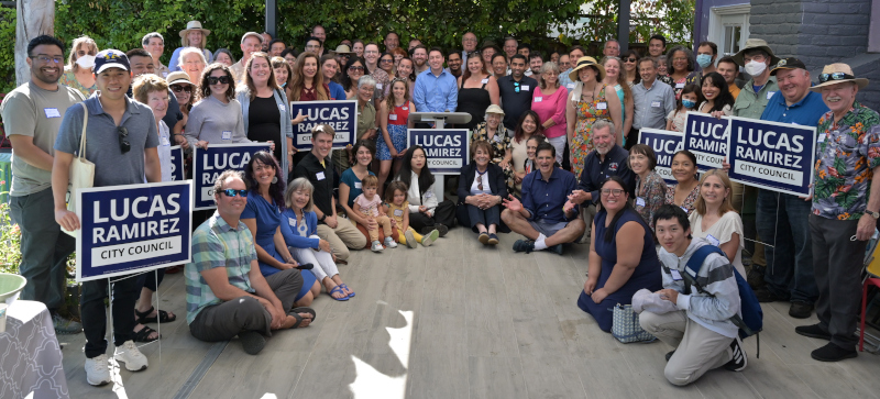 Lucas Ramirez for Mountain View City Council Kickoff Photo by Lam Nguyen